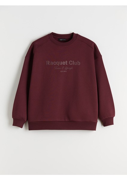 Yeni Sezon Baskılı Oversize Kadın Kalın Sweatshirt indirimleri