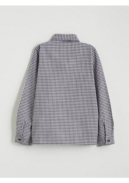 Yeni Sezon Uzun Kollu Ekose Erkek Çocuk Gömlek modelleri