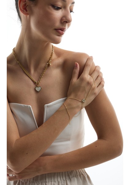 14 Ayar Altın Beyaz Yonca Şahmeran fiyatları