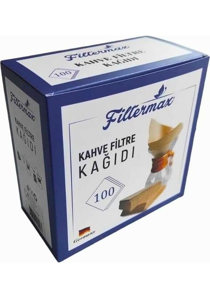 Chemex 5-8 Fincan Uyumlu Filtre Kağıdı, 100 Adet
