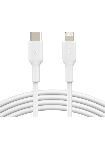 Usb-C - Lightning Kablosu (Hızlı Şarj Kablosu) Hızlı Şarj Mfi Sertifikalı Usb-C Kablosu (Beyaz, 1 M)