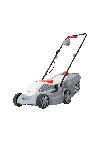 Elektro Çim Biçme Makinesi Ierm 1638 U, Grasfangbox 45 L, Kesme Genişliği 38 Cm, Kesim Yüksekliği 5-Kat Yüksekliği Ayarlanabilir 25 – 65 mm