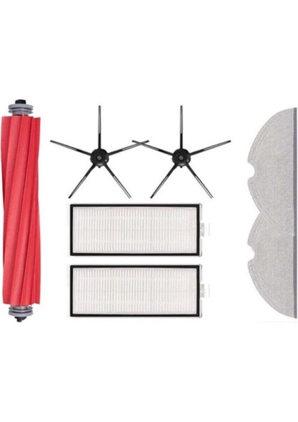 Q7 Max + Uyumlu Siyah Fırça Filtre Aksesuar Seti