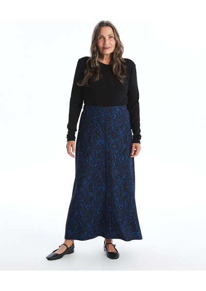 Yeni Sezon Beli Lastikli Çiçekli A Kesim Kadın Etek