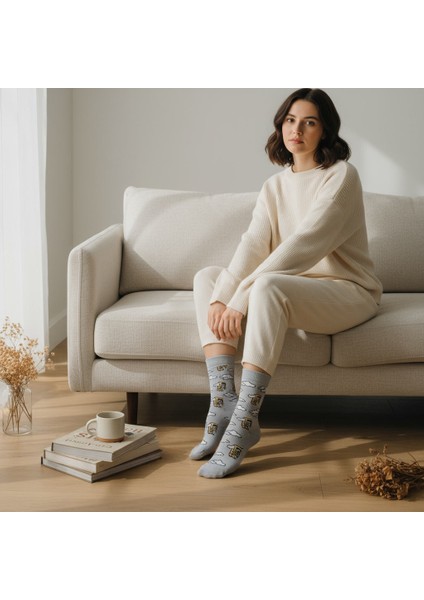 Tired Socks – Desenli Unisex Soket Çorap