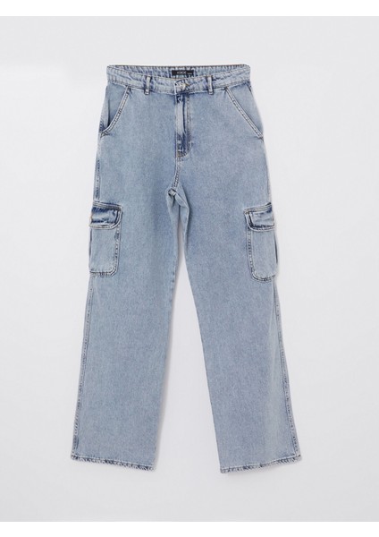 Yeni Sezon Wideleg Kadın Kargo Jean Pantolon indirimleri