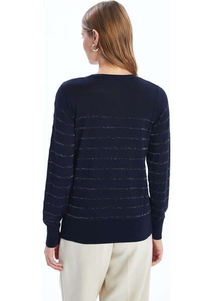 Yeni Sezon Bisiklet Yaka Çizgili Kadın Triko Kazak fırsatları