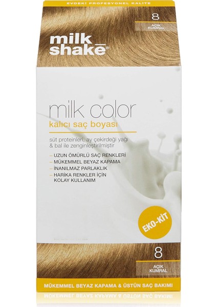 Milk Shake Milk Color Eko Kit Saç Boyası 8 (0.5 G)
