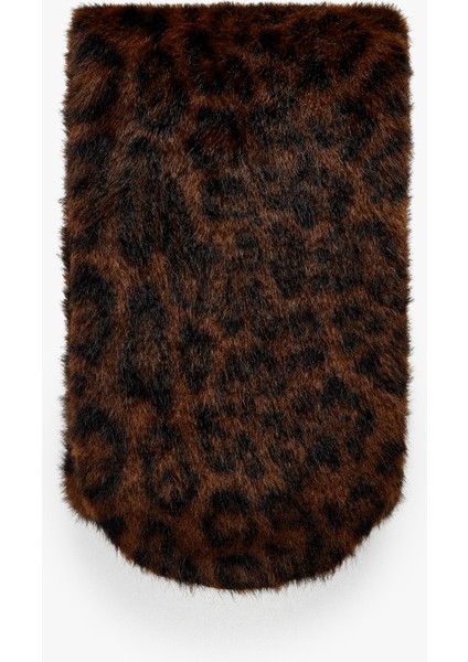 Leopar Desenli Suni Kürk Atkı - Koton x Melis Ağazat fiyatları