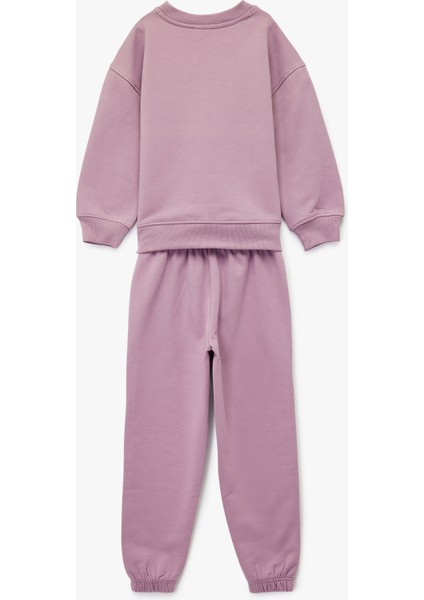 Regular Fit Nakışlı Pamuk Karışımlı Eşofman Takımı fiyatları