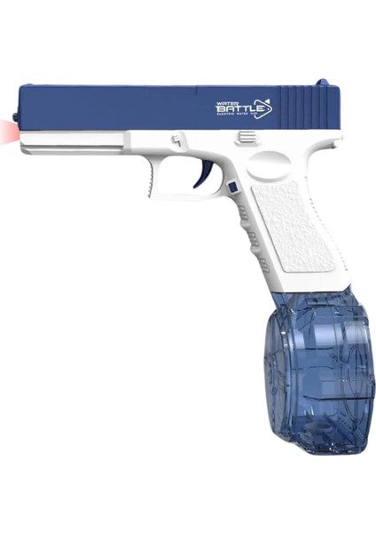 Elektrikli Su Tabancası Tam Otomatik 10M Fışkırtma Havuz Deniz Açık Hava Işıklı 300 ml Kapasiteli 500 Mah Bataryalı