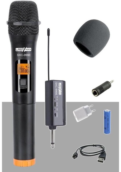 SXC-999E Şarjlı Telsiz Kablosuz El Mikrofonu