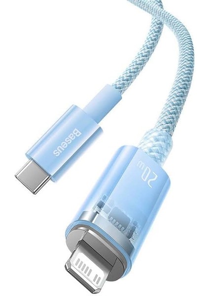Explorer Serisi Hızlı Şarj Kablosu Akıllı Kontrolü Type-C To Ip 20W, 1m, Mavi fiyatları