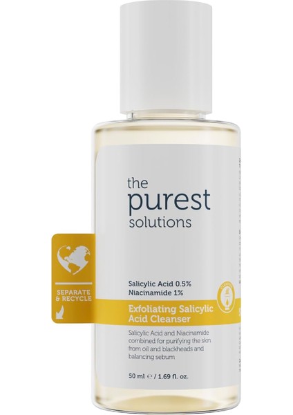 The Purest Solutions Sivilce ve Siyah Nokta Karşıtı Yağlı ve Karma Ciltler Için Salisilik Asit Arındırıcı Temizleme Jeli modelleri