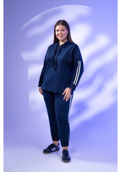 Büyük Beden Kapüşonlu 2 Iplik Eşofman Takım fiyatları