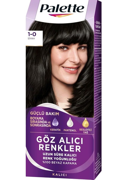 Palette Yoğun Saç Boyası 1.0 Siyah fiyatları