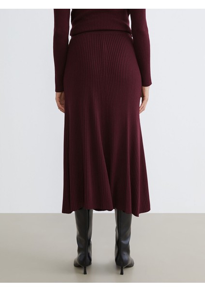 Yeni Sezon Beli Lastikli Kloş Triko Etek fırsatları