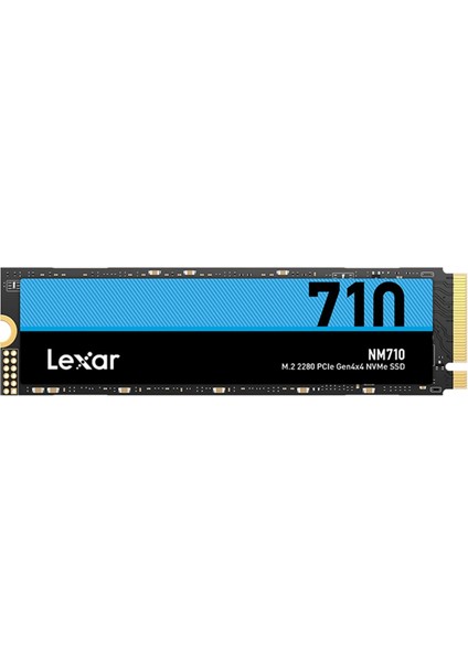 NM710 500GB Ssd, M.2 2280 Pcıe GEN4X4 Nvme Dahili Ssd, 5000 Mb/s'ye Kadar Okuma, 2600 Mb/s Yazma, Pc, Dizüstü Pc ve Oyuncu Için Dahili Solid State DRIVE(LNM710X500G-RNNNG)