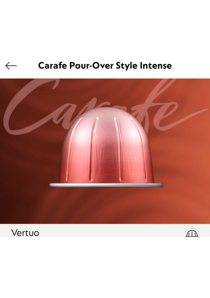 Carafe Pour - Over Style Intense Vertuo Kapsül Kahve 7li (Vertuo Makineler Için Uygundur)
