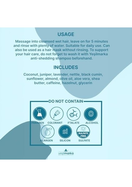 Yeşilmarka Doğal Saç Kremi - Yoğun Bakım modelleri