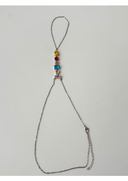 Renkli Taşlı Çift Sarımlı Silver Şahmeran modelleri