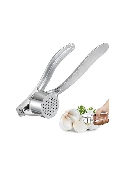 Paslanmaz Çelik Sarımsak Ezici Yuvarlak Şekilli Hazneli Pratik Sarımsak Sıkıcı Sarımsak Rendeleyici modelleri