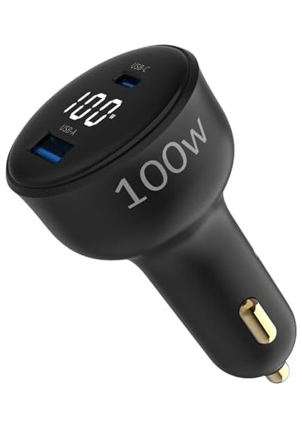 Juo 100W LED Ekranlı Type-C + Usb-A Araç Şarj Aleti & & Notebook Araç Içi Şarj Cihazı fiyatları