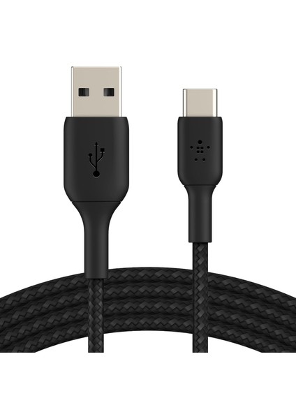 Boost Şarj Örgülü Usb-C Kablosu 3 M, Siyah