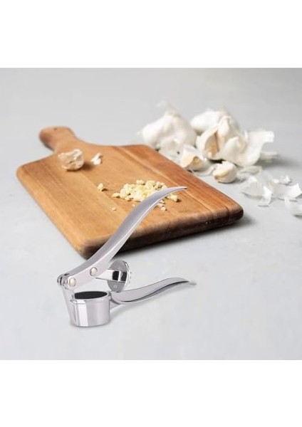 Profesyonel Mutfak Sarımsak Ezici, Paslanmaz Çelik, Gümüş, Sarımsak Doğrayıcı, Temizlik Dostu modelleri