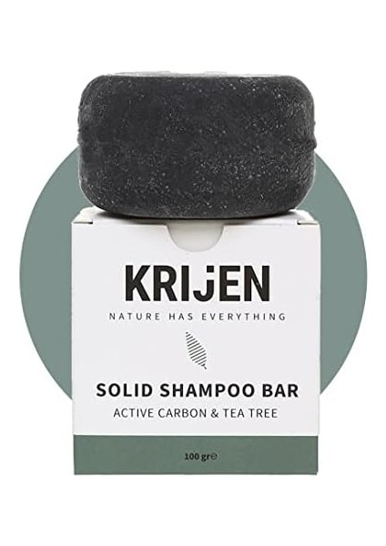 Aktif Karbon & Çay Ağacı Katı Şampuan 100 gr