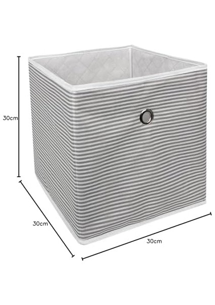 Kapısı Çok Amaçlı Raf Düzenleyici Organizer Kutu Sepet (Gri Çizgili) modelleri