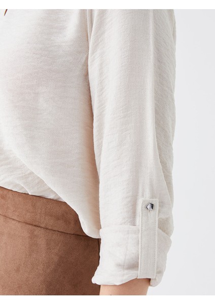 Yeni Sezon Bisiklet Yaka Düz Uzun Kollu Kadın Bluz indirimleri