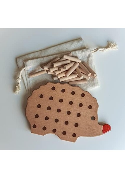 Oyuncak, Ahşap Oyuncak, Sevimli Kirpi Ahşap Oyuncakl, Eğitici Çocuk Oyuncakları (Kirpi) modelleri