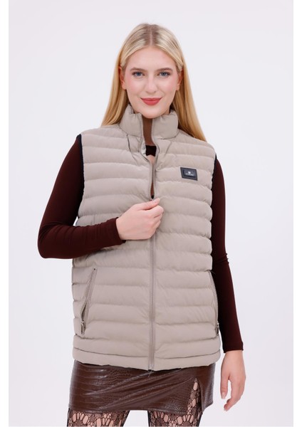 Kadın Nova Kumaş Şişme Yelek - Iç Cepli fiyatları