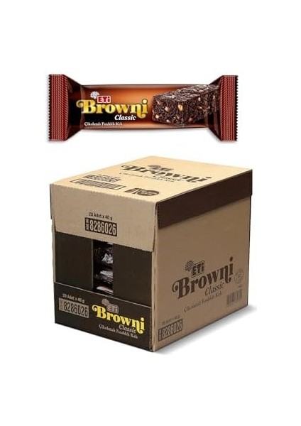 Eti Browni Classic Çikolatalı Fındıklı Kek 40 G x 20 Adet modelleri