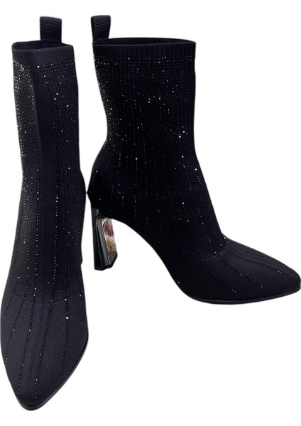 Orijinal Guja 104 Topuklu Özel Tasarım Şık Taşlı Çoraplı Bayan Bot fiyatları
