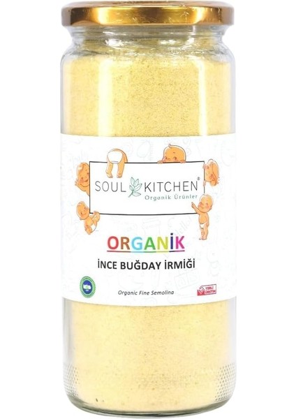 Soul Kitchen Organik Ince Buğday Irmiği Cam 300GR (Bebek Irmiği) fiyatları