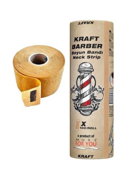 Mfy Braun Tek Kullanımlık Boyun Kağıdı, Kahverengi Boyunluk, Boyun Koruyucusu, Tek Kullanımlık Boyun Koruması, Kuaför Ihtiyacı, Hijyenik Boyun Koruması, Salon Için Tek Kullanımlık Krep Kağıdı, 5 Rulo,