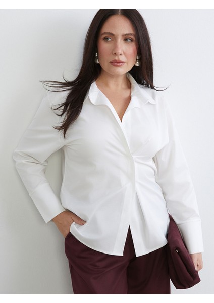 Yeni Sezon Büzgülü Kadın Gömlek