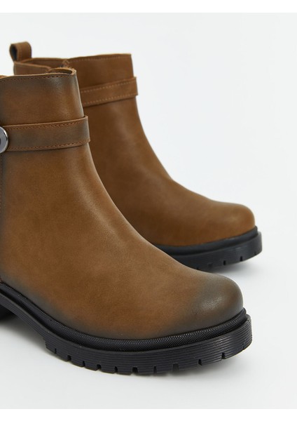 Yeni Sezon Süet Görünümlü Fermuarlı Kadın Bot modelleri