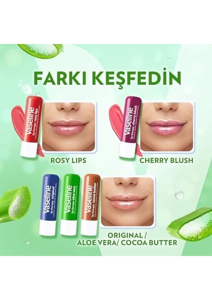 Vaseline Lip Therapy Dudak Bakım Kremi Aloe Vera 4.8 gr modelleri