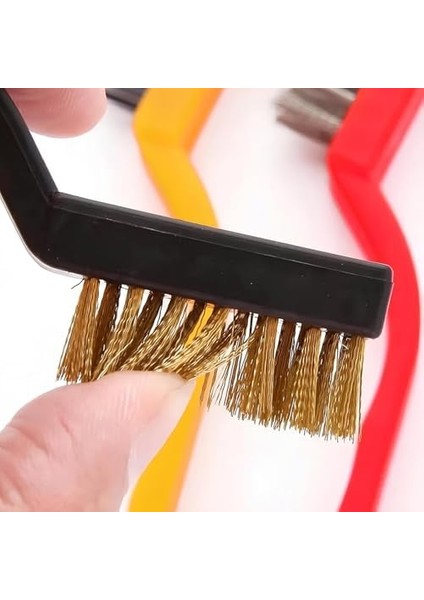 Fırça Seti, 3'ü 1 Arada Detaylı Ocak,, Araba Tel Temizlik Fırçası (Bakır-Demir-Plastik) modelleri