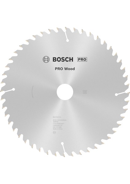 Professional Accessories Daire Testere Bıçağı, Gri, 1 Adet