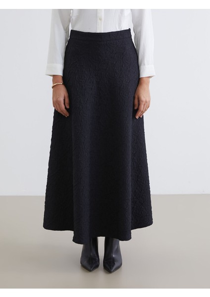 Yeni Sezon Beli Fermuarlı Dokulu A Kesim Etek fiyatları