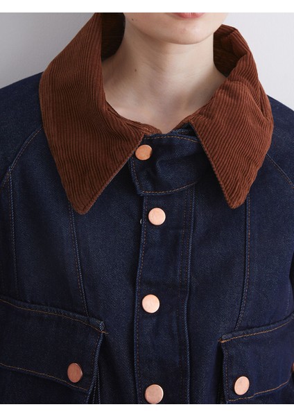 Yeni Sezon Gömlek Yaka Oversize Kadın Jean Ceket modelleri