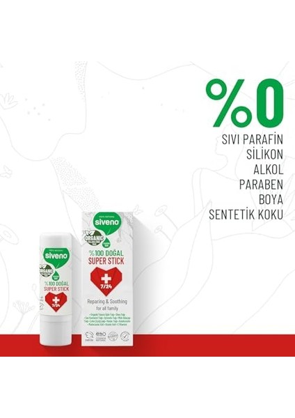 SIVENO%100 Doğal Super Stick 6 gr
