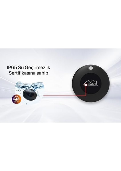 Lifetag ile Uyumlu Mfı Lisanslı Smart Tag Akıllı Takip Cihazı - Siyah modelleri