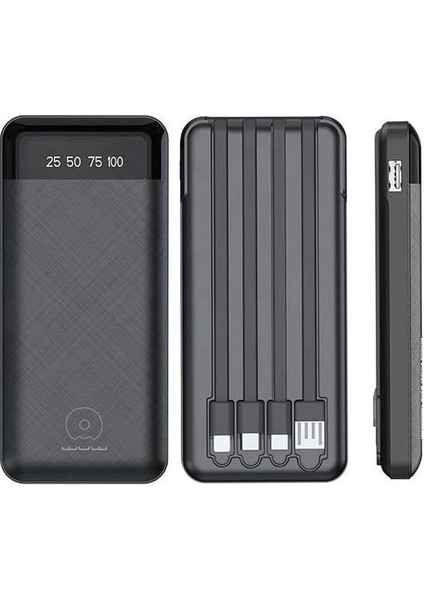 20000MAH Powerbank LED Ekranlı Type-C USB Micro USB Kablolu Tüm Uçlar (20000MAH) modelleri