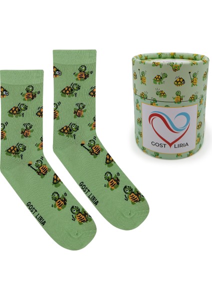 Tortoise Socks – Desenli Unisex Soket Çorap
