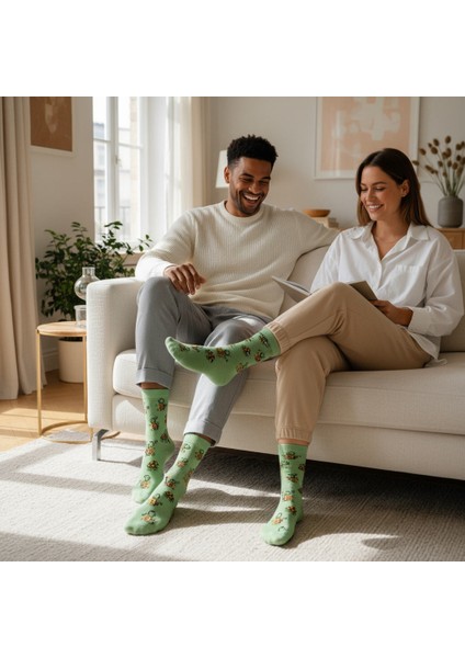 Tortoise Socks – Desenli Unisex Soket Çorap
